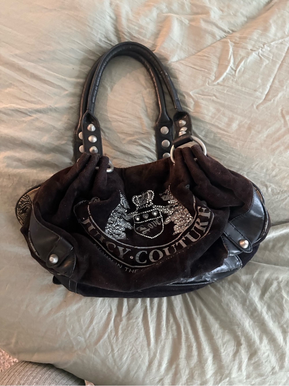 VINTAGE Juicy Couture Bag with Crystal Crest